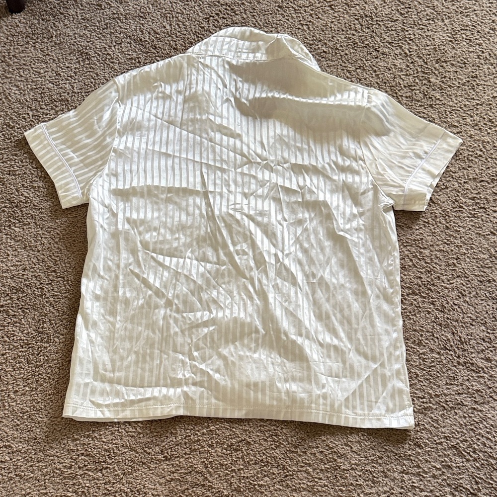 Women’s White Satin Sleepwear Set - Picture 8 of 8